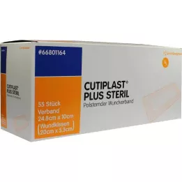 CUTIPLAST Plus steril 10x24,8 cm bandage, 55 stk