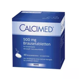 CALCIMED 500 mg brusetabletter, 40 stk