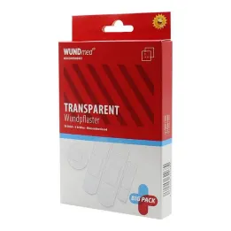 Plaster transparent vandtæt 4 størrelser, 50 stk