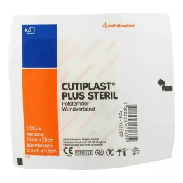 CUTIPLAST Plus steril 7,8x10 cm bandage, 1 stk