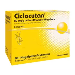 CICLOCUTAN 80 mg/g aktiv neglelak, 3 g