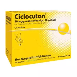 CICLOCUTAN 80 mg/g aktiv ingrediens neglelak, 6 g