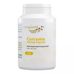 CURCUMA 500 mg kapsler, 120 stk