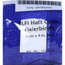 Dracoelfi haft farvefikseringsbandage 4mx4cm blå, 1 stk
