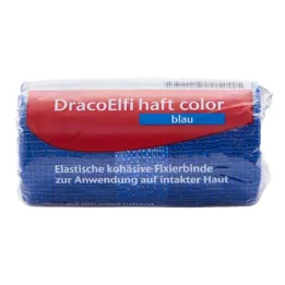 Dracoelfi haft farvefikseringsbandage 4mx6cm blå, 1 stk
