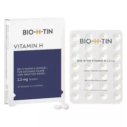 BIO-H-TIN Vitamin H 2,5 mg til 4 ugers tabletter, 28 stk