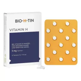 BIO-H-TIN Vitamin H 5 mg til 1 måneds tabletter, 15 stk