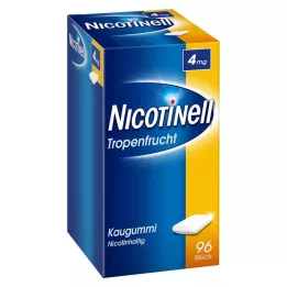 NICOTINELL Tyggegummi tropisk frugt 4 mg, 96 stk