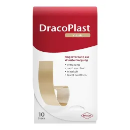 Dracoplast Fingerstrimler 2x12cm elastik, 10 stk
