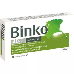 BINKO 40 mg filmovertrukne tabletter, 30 stk