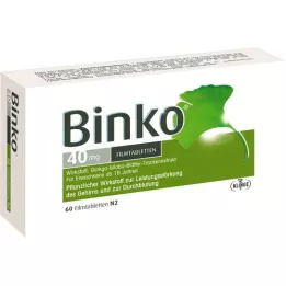 BINKO 40 mg filmovertrukne tabletter, 60 stk