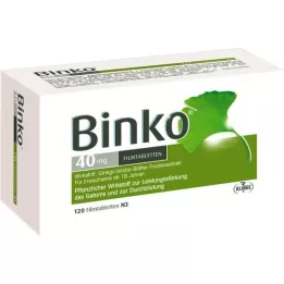 BINKO 40 mg filmovertrukne tabletter, 120 stk