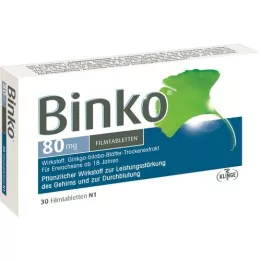 BINKO 80 mg filmovertrukne tabletter, 30 stk