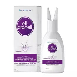 ELL-CRANELL 250 mikrogram/ml opløsning til brug på hovedet, 100 ml