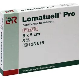 LOMATUELL Pro 5x5 cm steril, 8 stk
