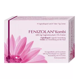 FENIZOLAN Combi 600 mg vaginal ægløsning + 2 % creme, 1 P