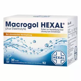 MACROGOL HEXAL plus elektrolytter Plv.z.H.e.L.z.E., 30 stk