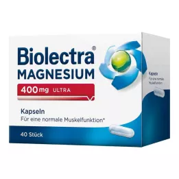 BIOLECTRA Magnesium 400 mg ultrakapsler, 40 stk