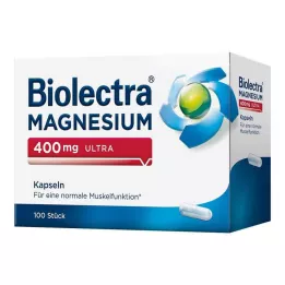 BIOLECTRA Magnesium 400 mg ultrakapsler, 100 stk