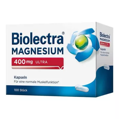 BIOLECTRA Magnesium 400 mg ultrakapsler, 100 stk