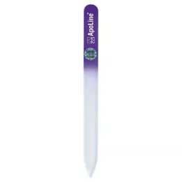 APOLINE Neglefil glas 9 cm lilla, 1 stk
