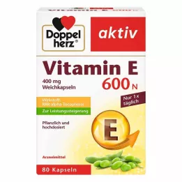 DOPPELHERZ Vitamin E 600 N bløde kapsler, 80 stk