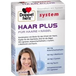 DOPPELHERZ Hair Plus system tabletter, 30 stk