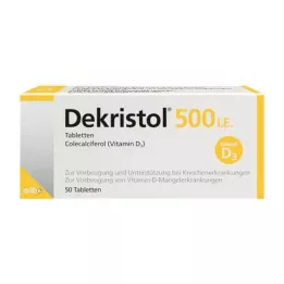 DEKRISTOL 500 IE tabletter, 50 stk