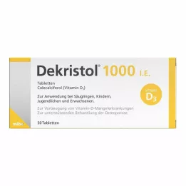 DEKRISTOL 1.000 IE tabletter, 50 stk