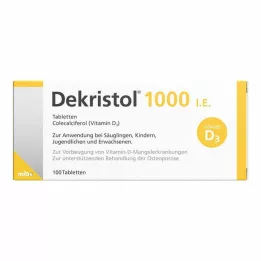 DEKRISTOL 1.000 IE tabletter, 100 stk