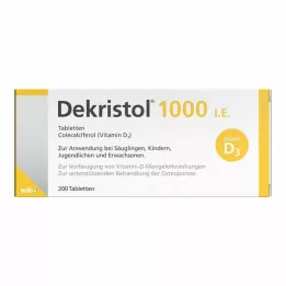 DEKRISTOL 1.000 IE tabletter, 200 stk