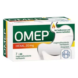 OMEP HEXAL 20 mg gastro-resistente hårde kapsler, 7 stk