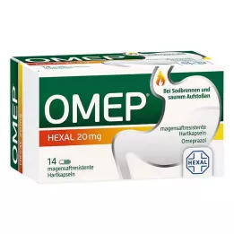 OMEP HEXAL 20 mg gastro-resistente hårde kapsler, 14 stk