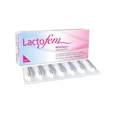LACTOFEM Mælkesyre vaginale stikpiller, 14 stk LACTOFEM Mælkesyre vaginale stikpiller, 14 stk