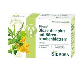 SIDROGA Blære te plus med bjørnebærblade, 20X2,0 g
