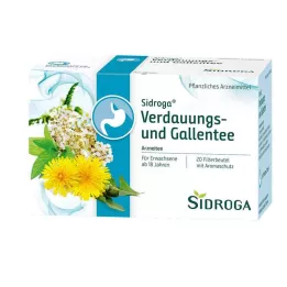 SIDROGA Filterposer til fordøjelse og galde te, 20X2,0 g