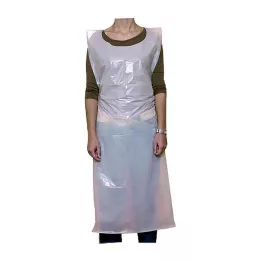 SCHÜRZE Engangs PE hvid 140 cm usteril, 10 stk