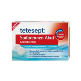 TETESEPT Halsbrand akutte tyggetabletter, 20 stk