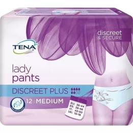 TENA LADY Bukser Discreet Plus M, 12 stk