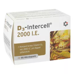 D3-INTERCELL 2.000 IE kapsler, 180 stk
