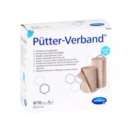 PÜTTER Bandage 8/10 cmx5 m, 2 stk
