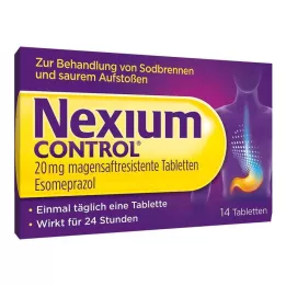NEXIUM Kontrol 20 mg gastro-resistente tabletter, 14 stk