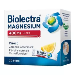 BIOLECTRA Magnesium 400 mg ultra Direct Lemon, 20 stk