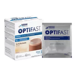 OPTIFAST home Drink Chokoladepulver, 8X55 g