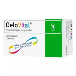 GELOVITAL Kosttilskud levertrankapsler, 50 stk