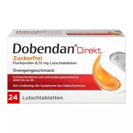 DOBENDAN Direkte sukkerfri Flurbiprofen 8,75mg Lut, 24 stk