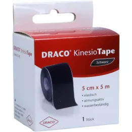 DRACO KINESIOTAPE 5 cmx5 m sort, 1 stk