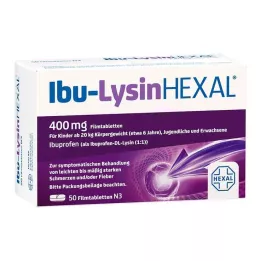 IBU-LYSINHEXAL Filmovertrukne tabletter, 50 stk