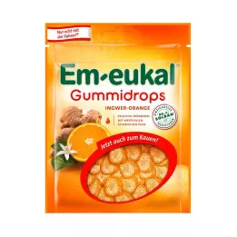 EM-EUKAL Gummy Drops Ginger-Orange sukkerholdig, 90 g