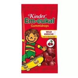 EM-EUKAL Kinder Gummidrops vilde kirsebærsukker, 75 g
